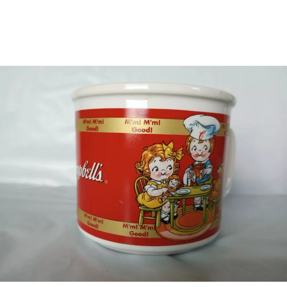 1998 Campbell's Soup Chef Kid “Mm! Mm! Good!” Mug/Cup/Bowl 14oz Houston Harvest!